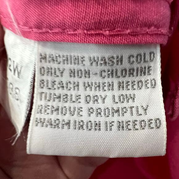 Foxcroft Non Iron Button Up Shaped Fit Top Women’s Size 18W Pink Stretch - Picture 5 of 10